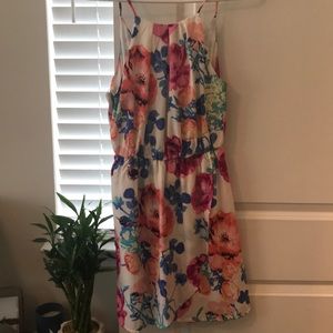 Beautiful floral dress with tulip-style skirt